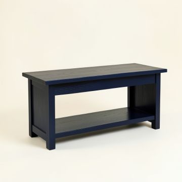 Shore Dell Indoor Bench - Navy (synthetic illustration; no displayed measurements)