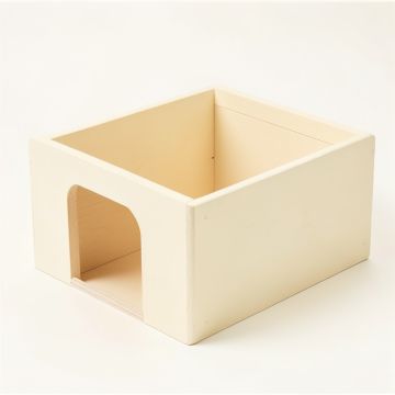 Harbor Dell Empty Furniture-Style Litter Enclosure - Cream (synthetic illustration; no displayed measurements)