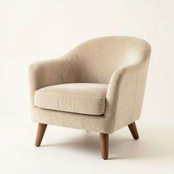 River Brook Upholstered Armchair - Beige (synthetic illustration; no displayed measurements)