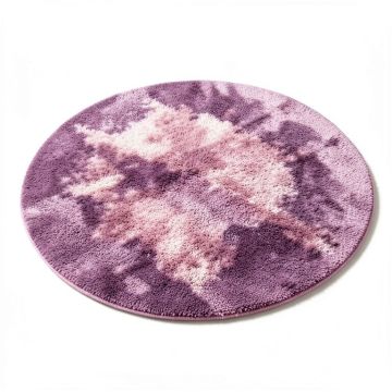 Round Ruda Ombre Shag Pink/Purple Area Rug (synthetic illustration; no displayed measurements)