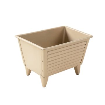 Maple Bridge Empty Raised Planter - Beige