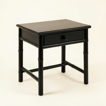 Ash Bridge Side Table - Black (synthetic illustration; no displayed measurements)