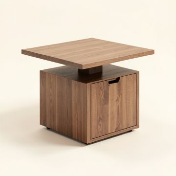Belafonte Pedestal Coffee Table With Storage (synthetic illustration; no displayed measurements)