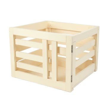 Laurel Brook Empty Furniture-Style Pet Crate - Cream