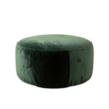 Cecillia 13.4 '' Velvet Round Pouf Ottoman