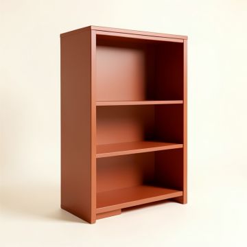 Slate Edge Freestanding Bookcase - Terracotta (synthetic illustration; no displayed measurements)