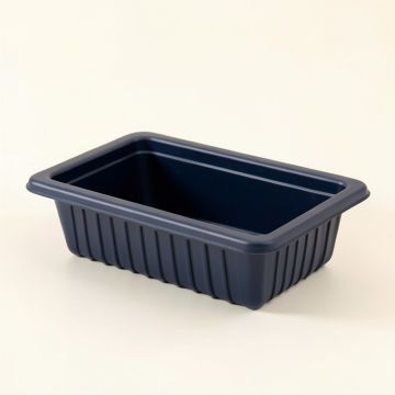 Maple Bridge Empty Railing Planter With Integral Brackets - Navy (synthetic illustration; no displayed measurements)