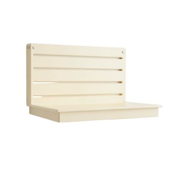 Brook Edge Wall-Mounted Entryway Organizer Shelf - Cream