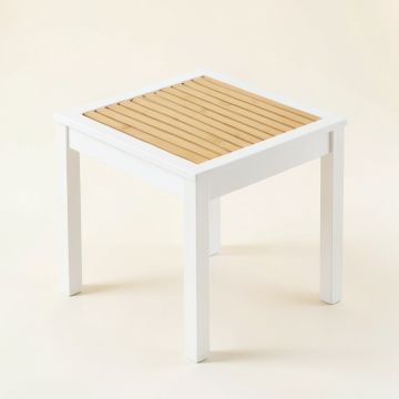 Meadow Bend Compact Balcony Table - White (synthetic illustration; no displayed measurements)
