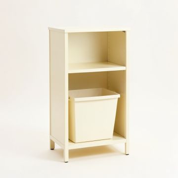 Moss Dale Freestanding Pull-Out Hamper Cabinet - Cream (synthetic illustration; no displayed measurements)