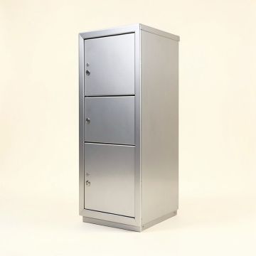 4 Door Front Load Vertical Mail Center Multi-Unit Mailbox (synthetic illustration; no displayed measurements)