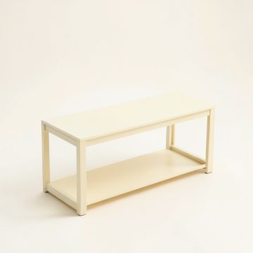 Moss Brook Narrow Outdoor Storage Bench - Cream (synthetic illustration; no displayed measurements)