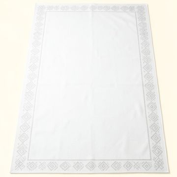 Holly Arc Rectangular Area Rug - White (synthetic illustration; no displayed measurements)