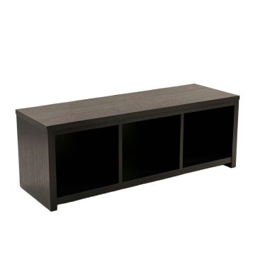 Moss Bluff Shoe Storage Bench - Black