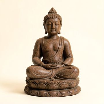 Medium Meditative Buddha Of The Grand Temple Garden Statue (synthetic illustration; no displayed measurements)