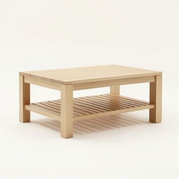 Heath Bridge Coffee Table - Beige (synthetic illustration; no displayed measurements)