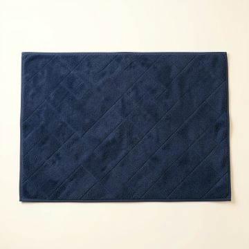 Cove Crest Bath Mat - Navy (synthetic illustration; no displayed measurements)