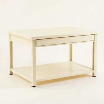 Vale Crossing Empty Workshop Workbench - Cream (synthetic illustration; no displayed measurements)