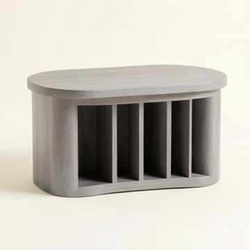 Dawn Bluff Shoe Storage Bench - Gray (synthetic illustration; no displayed measurements)