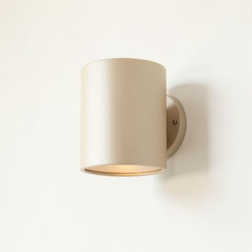 Olive Crossing Wall Sconce Mounted On A Plain Wall - Beige (synthetic illustration; no displayed measurements)