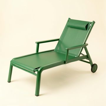 Lake Dale Outdoor Lounge Chair - Green (synthetic illustration; no displayed measurements)