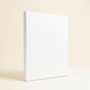 19.7 '' X 19.7 '' Bamboo Wall Paneling In White (synthetic illustration; no displayed measurements)