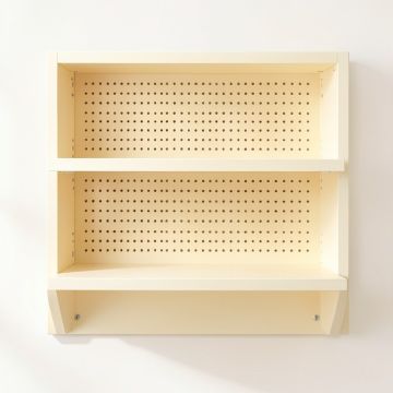Heath Canyon Empty Wall-Mounted Tool Organizer Panel - Ivory (synthetic illustration; no displayed measurements)