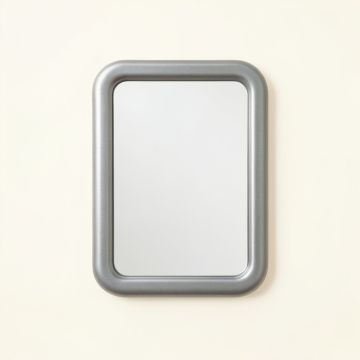 Slate Bend Framed Wall Mirror - Gray (synthetic illustration; no displayed measurements)