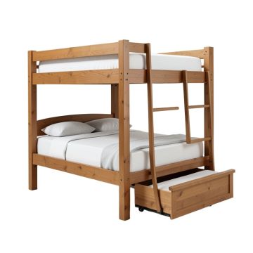Full Over Full Bunk Bed With Twin Size Trundle