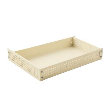 Holly Dell Empty Under-Desk Cable Tray - Ivory