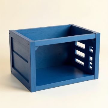 Cliff Canyon Empty Furniture-Style Pet Crate - Blue (synthetic illustration; no displayed measurements)