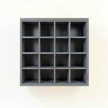 Spruce Arc Empty Mug-Storage Cabinet Insert - Gray (synthetic illustration; no displayed measurements)