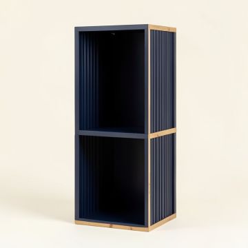 Juniper Arc Narrow Cubby Tower (synthetic illustration; no displayed measurements)