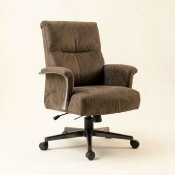 Albaugh Suede Executive Chair (synthetic illustration; no displayed measurements)