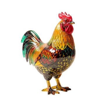 Rooster Glass Art