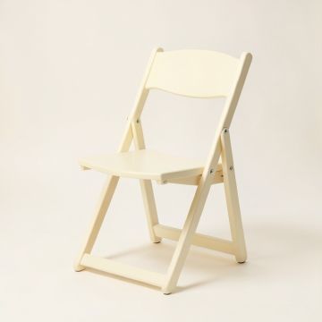 Elm Branch Folding Outdoor Chair - Cream (synthetic illustration; no displayed measurements)