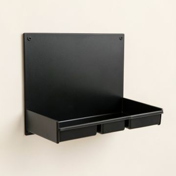Stone Bend Empty Wall-Mounted Tool Organizer Panel - Black (synthetic illustration; no displayed measurements)