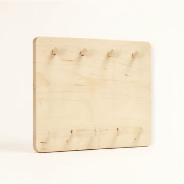 Pine Branch Empty Wall-Mounted Tool Organizer Panel - Beige (synthetic illustration; no displayed measurements)