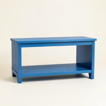 Meadow Edge Indoor Bench - Blue (synthetic illustration; no displayed measurements)