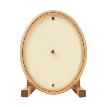 Martini Poly Resin Clock With Thermometer