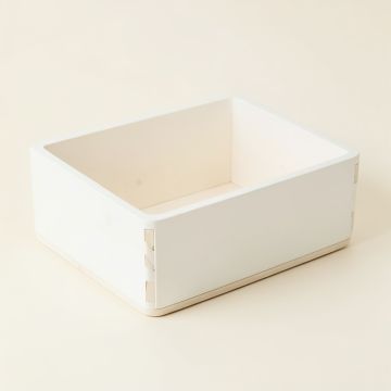 Reed Arc Empty Storage Basket - White (synthetic illustration; no displayed measurements)