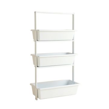 Flint Bluff Empty Vertical Garden Frame - White