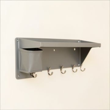 Stone Branch Wall-Mounted Entryway Organizer Shelf - Gray (synthetic illustration; no displayed measurements)