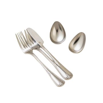 Hammered Design Wedding Cake Serving Set