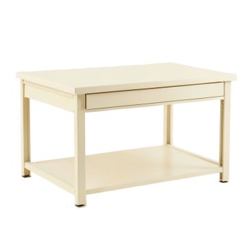 Vale Crossing Empty Workshop Workbench - Cream