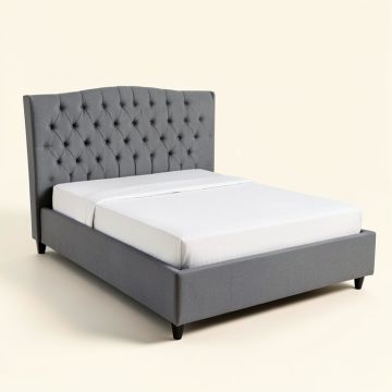Aarunya Tufted Upholstered Standard Bed (synthetic illustration; no displayed measurements)