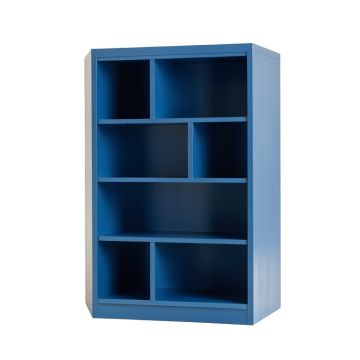 Pine Crest Freestanding Bookcase - Blue