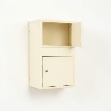 Clay Canyon Wall-Mounted Entry Cabinet - Cream (synthetic illustration; no displayed measurements)