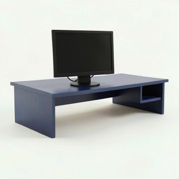 Harbor Arc Desktop Monitor Riser (synthetic illustration; no displayed measurements)