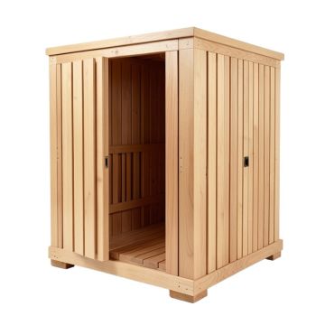 Grayson 4 Person Indoor Traditional Steam Sauna In Cedar